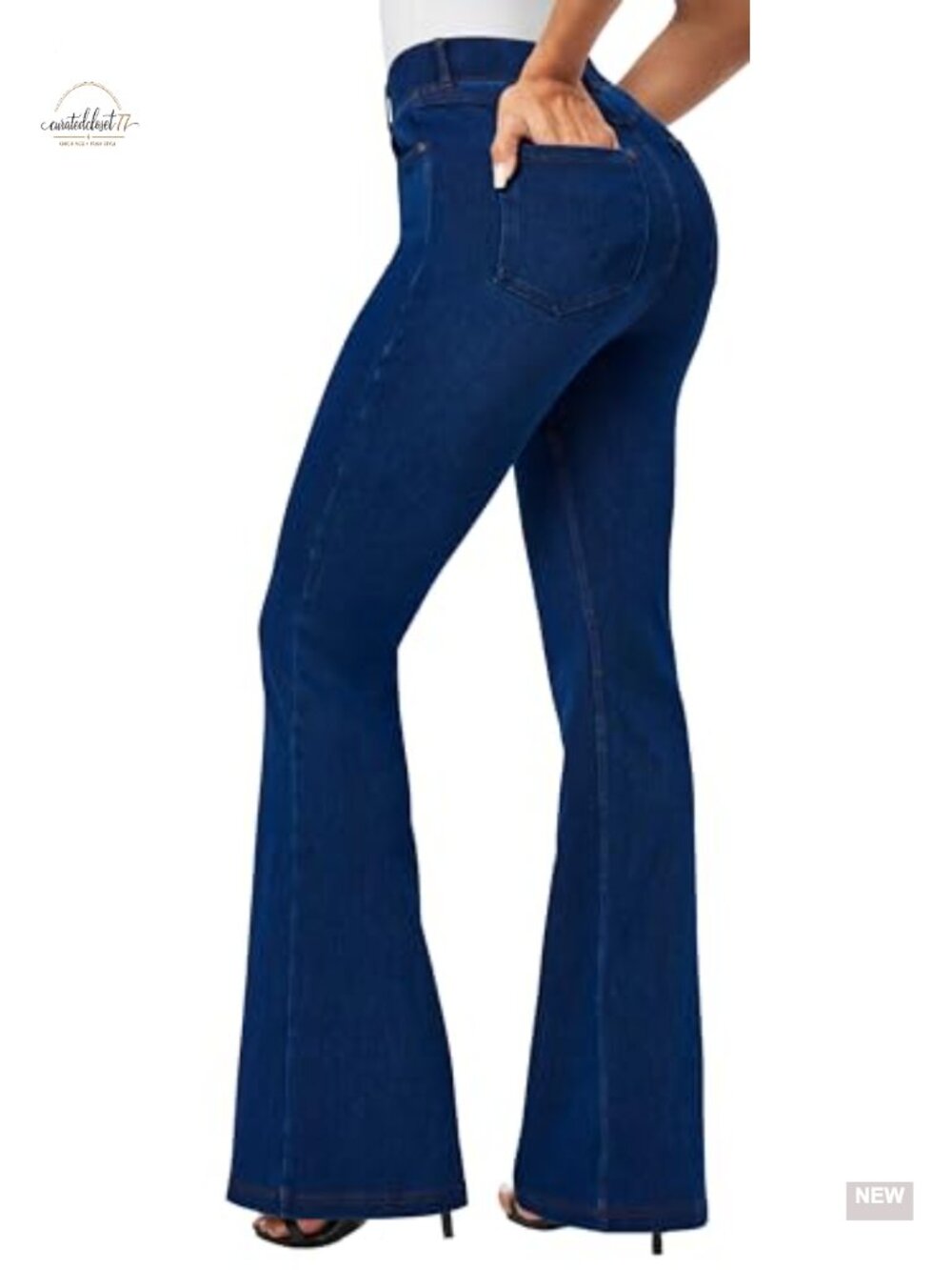 Heathyoga Stretchy Bell Bottom Jeans Pull On Bootcut Flare Leggings Jeggings